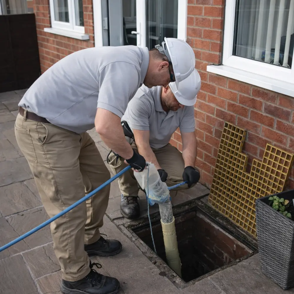 Blocked drain repair service in Farnham
